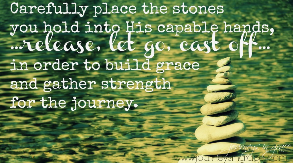 releasing stones for grace