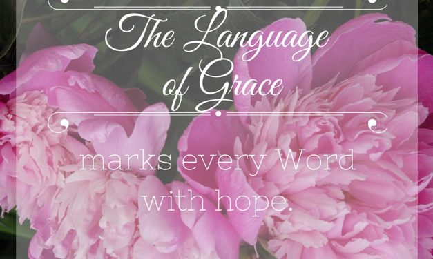 Learning a Language of Grace – #GraceMoments Link Up