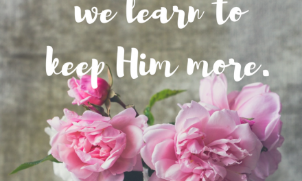 When we learn to keep God…#soulstops