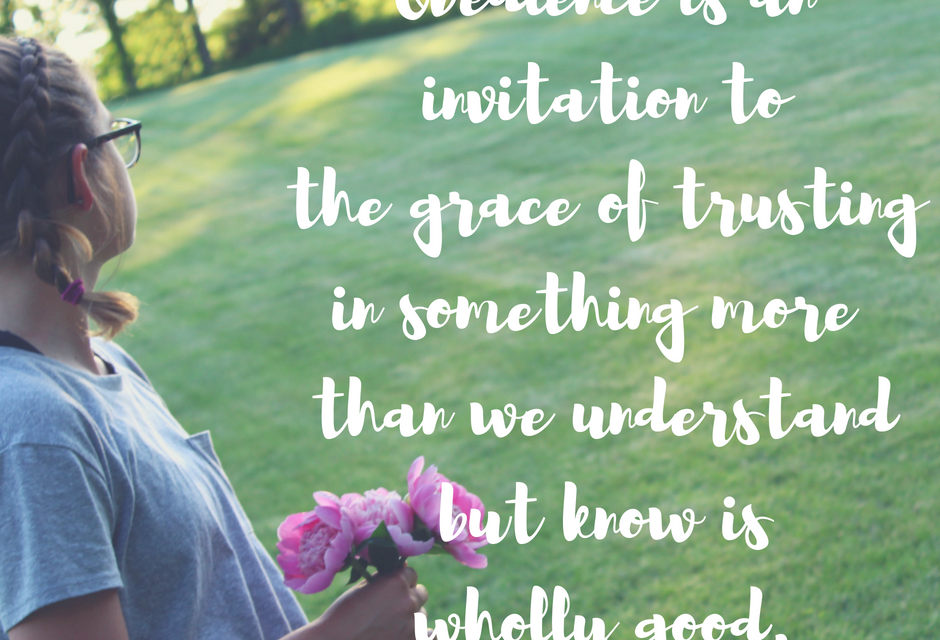 When we see the grace of obedience…#GraceMoments Link Up